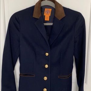 Tory Burch navy wool blazer